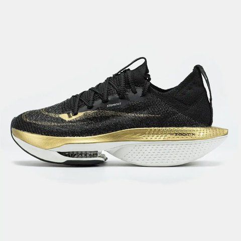 Nike Air Zoom Alphafly 2 Black Metallic Gold White VZ18690 фото
