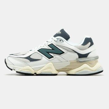 New Balance 9060 White Dark Green Cream VZ17856 фото