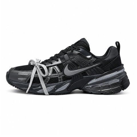 Nike Runntek V2K Black Silver Custom VZ20929 фото