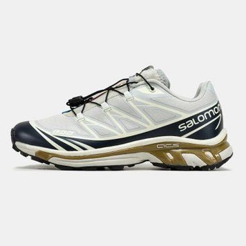 Salomon XT-6 Softground Beige Navy Brown VZ18028 фото