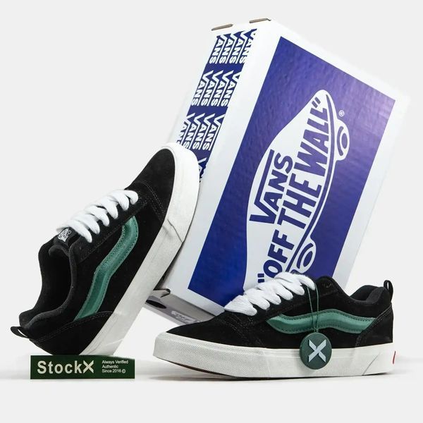 Vans Knu Skool Black Green White VZ17699 фото
