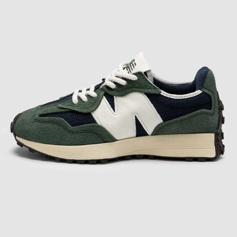 New Balance 327 Navy Green White VZ20072 фото