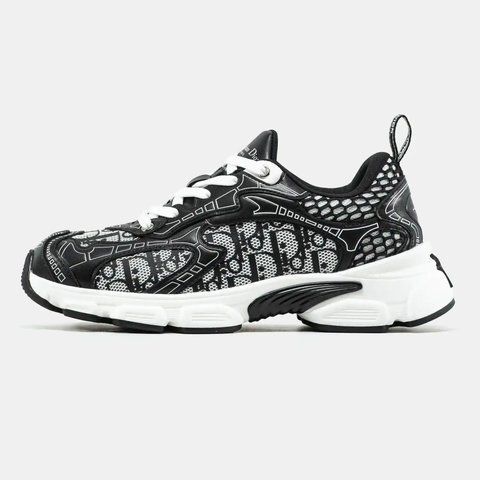 Dior Chrono Sneaker Black White VZ18885 фото