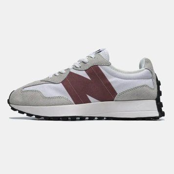 New Balance 327 White Grey Burgundy VZ18299 фото