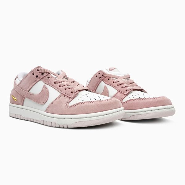 Nike SB Dunk Low Pink Suede White VZ20337 фото