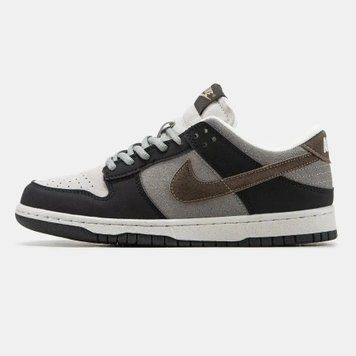 Nike Dunk Low Black Brown Grey Suede VZ18723 фото