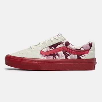 Vans SK8-Low Cream Red Print VZ21205 фото
