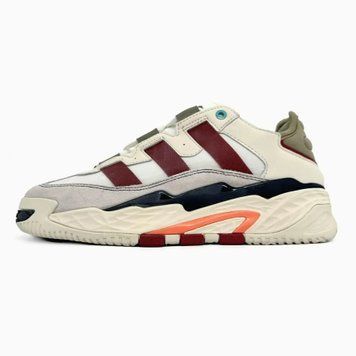 Adidas Niteball Off White Maroon Orange VZ18378 фото