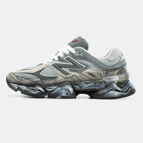 New Balance 9060 Grey Black Distressed VZ19326 фото