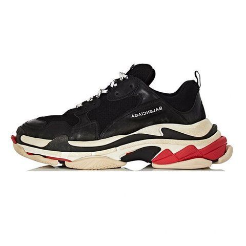 Balenciaga Triple S Black Red VZ20638 фото