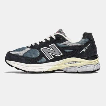 New Balance 990v3 Navy Blue Grey Cream VZ18325 фото
