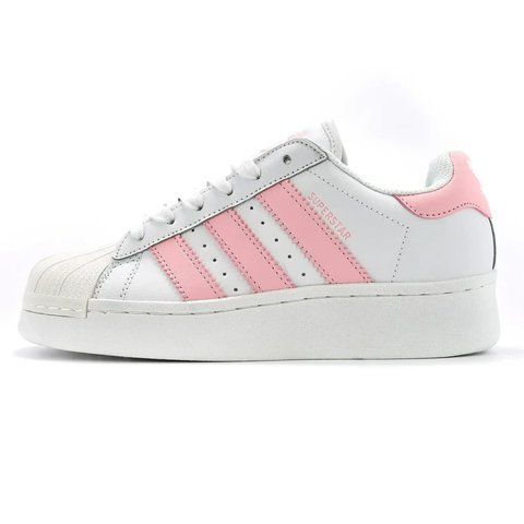 Adidas Superstar Platform White Pink VZ19272 фото