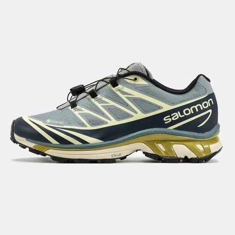Salomon XT-6 Gore-Tex Blue Beige Olive VZ18037 фото