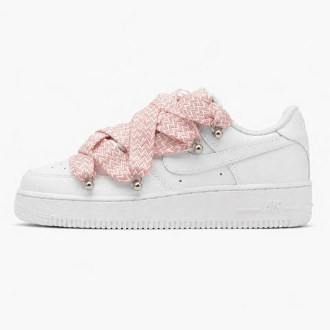 Nike Air Force 1 Low Custom Lanvin Laces White VZ20911 фото