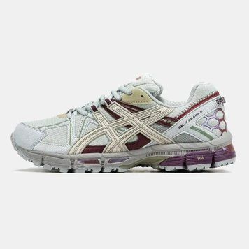 Asics Gel-Kahana 8 Light Grey Cream Burgundy VZ17752 фото
