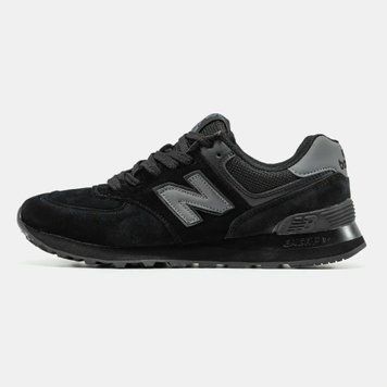 New Balance 574 Black Grey VZ19310 фото