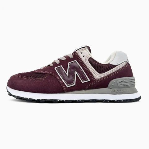New Balance 574 Burgundy Grey White VZ19747 фото